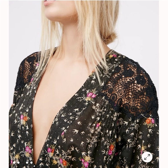 Antropologie Free People One Last Dance Printed
Bed Jacket Women's Size M - Picture 4 of 11
